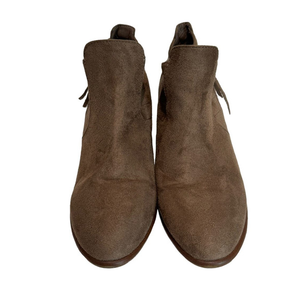 Brown‎ Suede Booties Size 9 WIld Diva Lounge - Picture 2 of 9